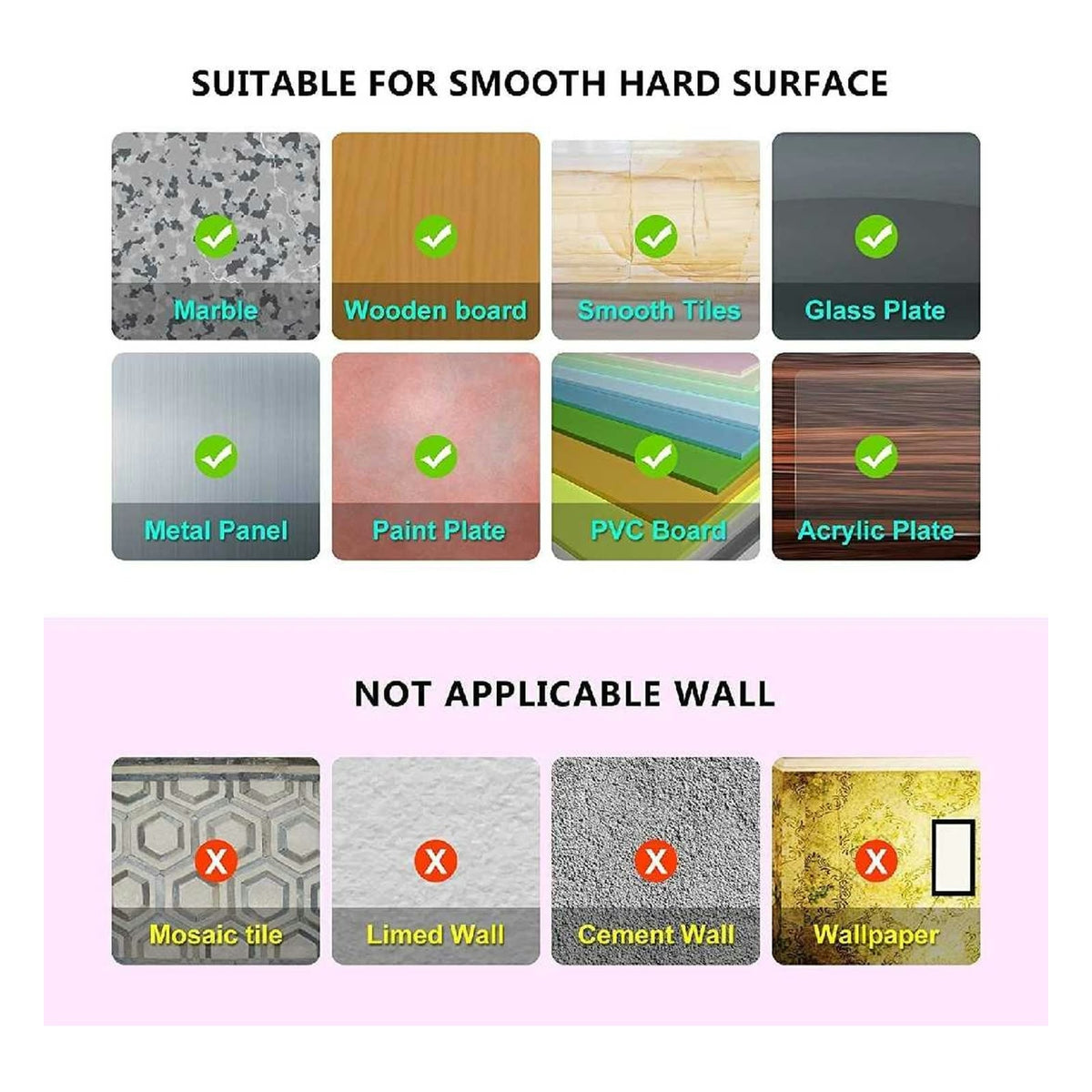 Transparent Sticky Wall Hooks - Waterproof - Pack of 2