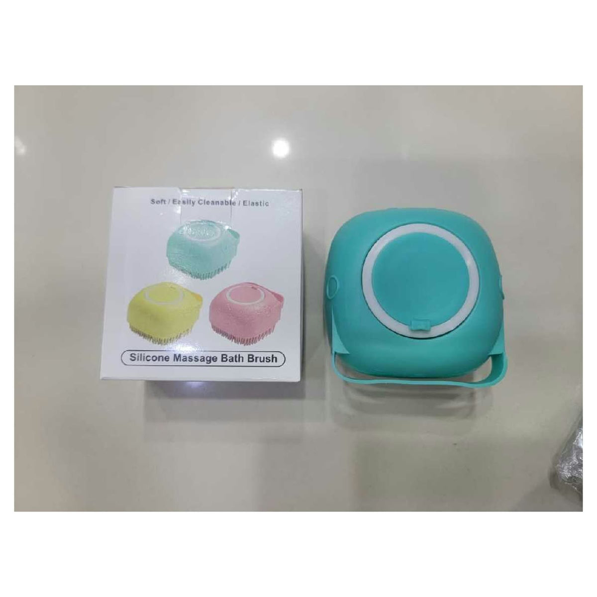 2-in-1 Silicone Bath Scrubber Set - Brush + Back Belt