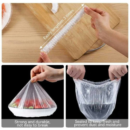Disposable Food Covers - 300 Pcs Elastic Bowl Covers