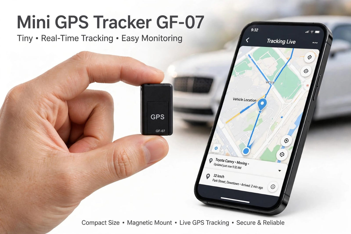 GF-07 Mini MAgnetic GPS Tracker