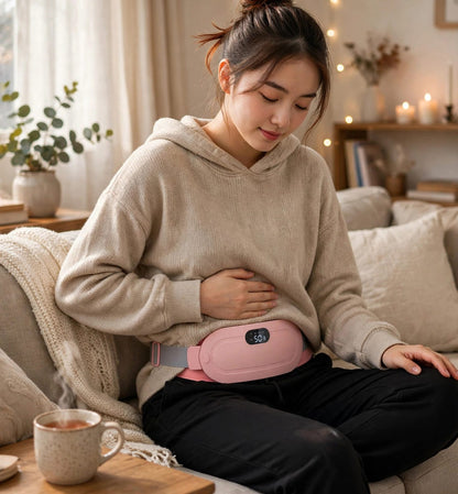 Period Cramp Relief Heating Belt - Instant Pain Relief Massager