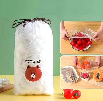 Disposable Food Covers - 300 Pcs Elastic Bowl Covers