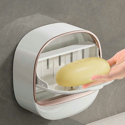 Luxury Soap Holder with Drain - Wall Mounted - Pack of 2