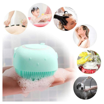 2-in-1 Silicone Bath Scrubber Set - Brush + Back Belt