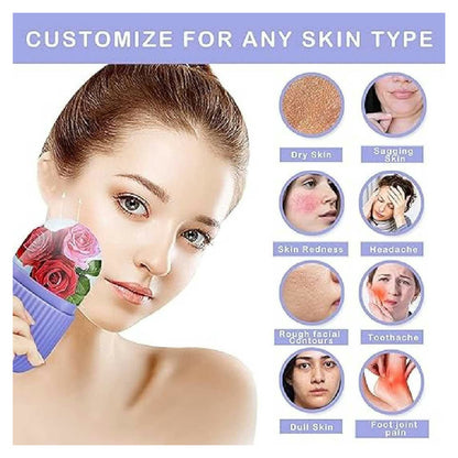 Ice Roller for Face & Eye - Silicone Beauty Mold - Pack of 2