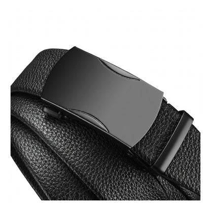 Automatic Ratchet Belt for Men - No Hole Leather Belt