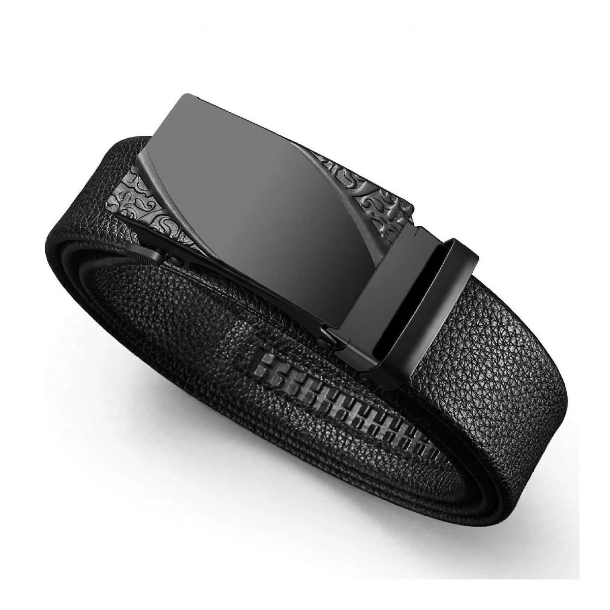 Automatic Ratchet Belt for Men - No Hole Leather Belt