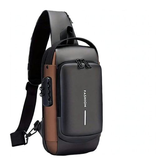 Anti-Theft Crossbody Sling Bag with USB Port & Code Lock