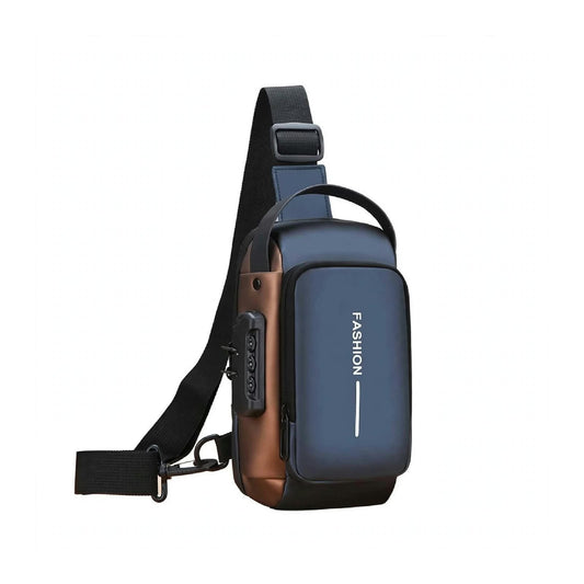 Anti-Theft Crossbody Sling Bag with USB Port & Code Lock