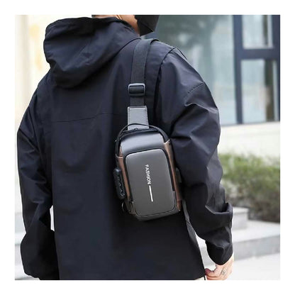 Anti-Theft Crossbody Sling Bag with USB Port & Code Lock