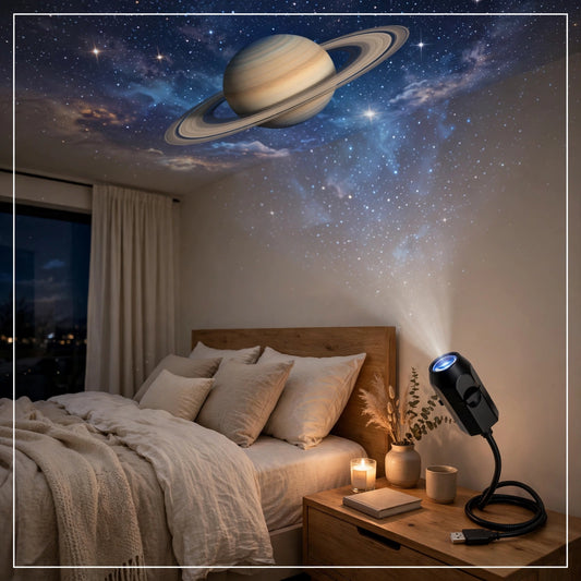 Galaxy Glow 6-in-1 Planet Projector Usb Lamp