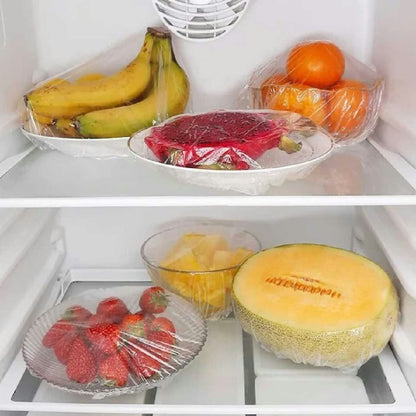 Disposable Food Covers - 300 Pcs Elastic Bowl Covers